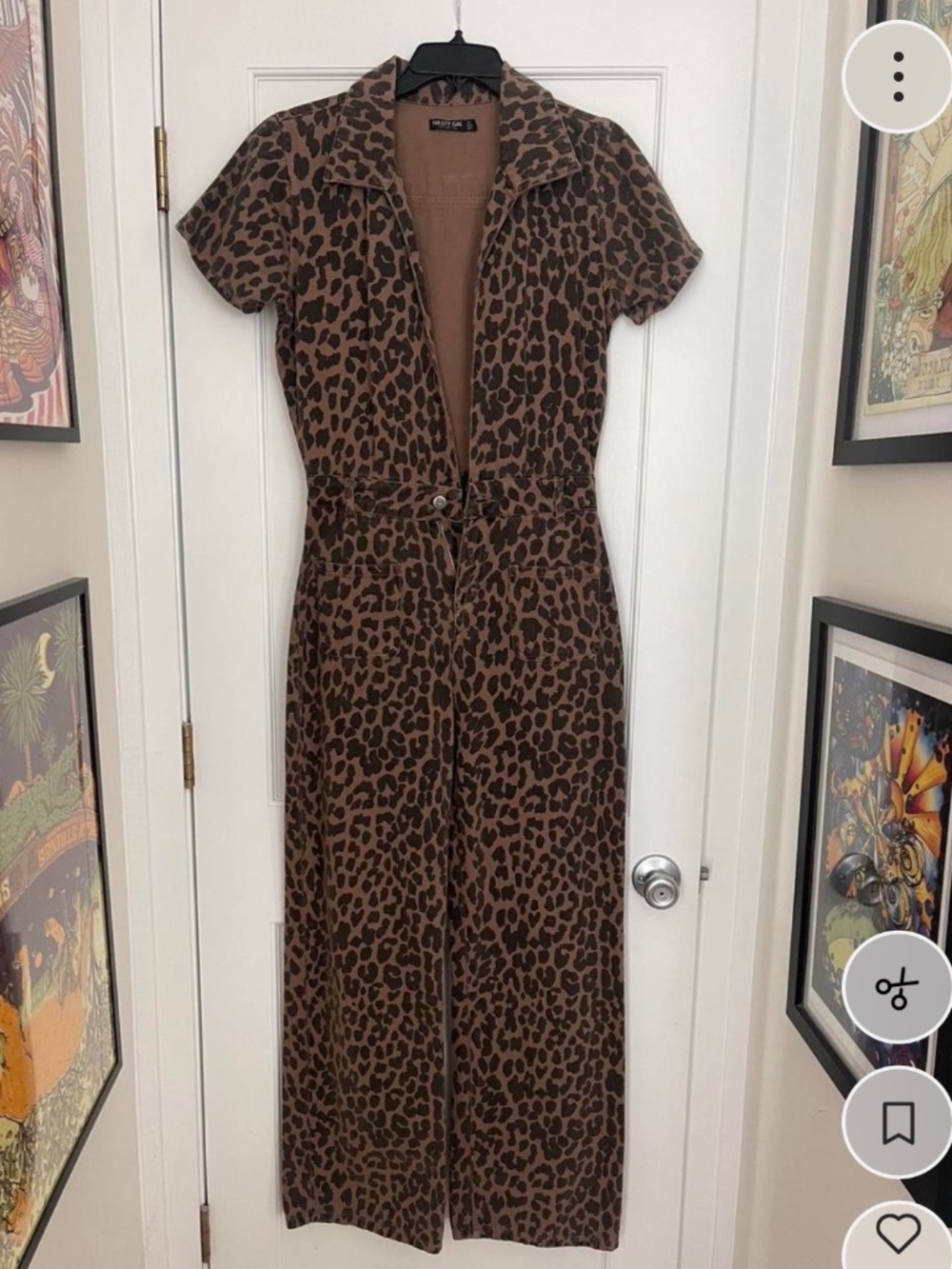 Nasty Gal Leopard Jumpsuit